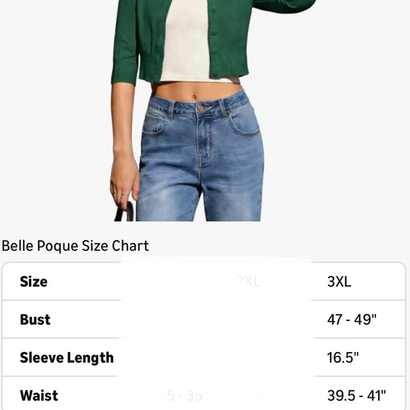 Green Button-Up Cardigan - Picture 9 of 9